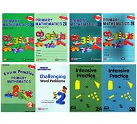 Singapore Math Primary Mathematics Complete Grade 2 Set (8 Books): 2 Textbooks, 2 Workbooks, 2 Intensive Practice, Extra Practice and Challenging Word