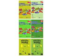 Singapore Math Primary Mathematics Grade 5 Intensive SET (6 Books) --Textbooks 5A and 5B, Workbooks 5A and 5B, Intensive Practice 5A and 5B (US Edition)