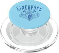 Singapore Merlion Vintage Distressed Style Design Souvenir PopSockets PopGrip for MagSafe