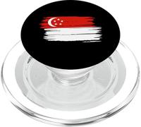 Singapore National Flag Country Pride Roots Vintage Gift PopSockets PopGrip for MagSafe
