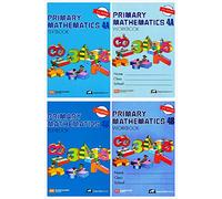 Singapore Primary Mathematics Level 4 Kit (U.S. Edition), Workbooks 4A and 4B, and Textbooks 4A and 4B