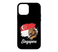 Singapore Roaring Lion Flag National Pride Design Case for iPhone 12 mini