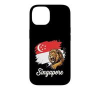 Singapore Roaring Lion Flag National Pride Design Case for iPhone 14
