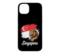 Singapore Roaring Lion Flag National Pride Design Case for iPhone 14 Plus