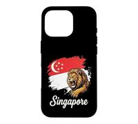Singapore Roaring Lion Flag National Pride Design Case for iPhone 16 Pro