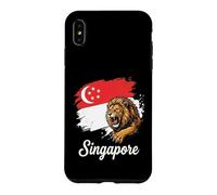 Singapore Roaring Lion Flag National Pride Design Case for iPhone XS Max