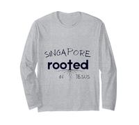 Singapore Rooted in Jesus Christian Art Long Sleeve T-Shirt