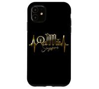 Singapore Skyline Heartbeat Asian Singapura I Love Singapore Case for iPhone 11