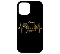 Singapore Skyline Heartbeat Asian Singapura I Love Singapore Case for iPhone 12 Pro Max