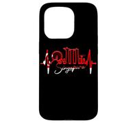 Singapore Skyline Heartbeat Asian Singapura I Love Singapore Case for iPhone 15 Pro