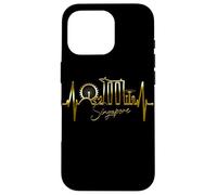 Singapore Skyline Heartbeat Asian Singapura I Love Singapore Case for iPhone 16 Pro
