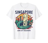 Singapore Skyline Merlion Lion City Singaporeans T-Shirt