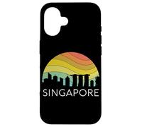Singapore Skyline Retro City Architecture Vintage Asia East Case for iPhone 16