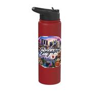 Singapore Southeast Asia Malay Peninsula Stainless Steel Insulated Water Bottle