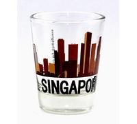 Singapore Sunset Skyline Shot Glass