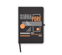 Singapore the Lion City Travel Asia Notebook, Blank Pages, Faux Leather Cover, Planner, Journal, Workbook