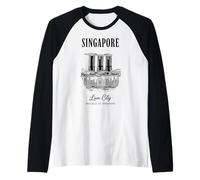 Singapore Travel Lion City Raglan Baseball Tee