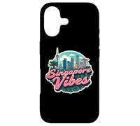 Singapore Vibes Retro Skyline Vintage Visitor Souvenir Case for iPhone 17