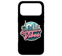 Singapore Vibes Retro Skyline Vintage Visitor Souvenir Case for iPhone 17 Pro Max