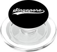 Singapore Vintage Cursive City Name Vacation Mode PopSockets PopGrip for MagSafe
