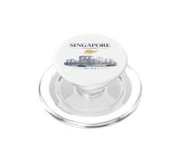 Singapore Vintage Skyline Retro Graphic PopSockets PopGrip for MagSafe