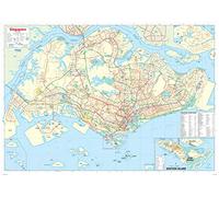 Singapore Wall Map - 39.5" x 27.75" Laminated