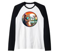 Singaporean Cat in Singapore at Gardens by The Bay Raglan Baseball Tee