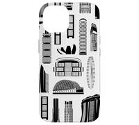 Singapore's Famous Asian City Landmarks Art Singapore Lover Case for iPhone 14
