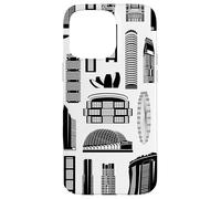 Singapore's Famous Asian City Landmarks Art Singapore Lover Case for iPhone 15 Pro Max