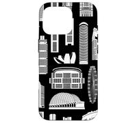 Singapore's Famous Asian City Landmarks Art Singapore Lover Case for iPhone 16 Pro