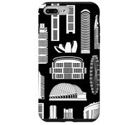 Singapore's Famous Asian City Landmarks Art Singapore Lover Case for iPhone 7 Plus/8 Plus