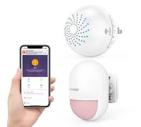 SINGCALL Motion Sensor Shed Alarm System Door Sensor Alert System Intruder Detector Alarm Kit for Shed/Garage/Garden/Shop 1 Plug-in Receiver(2.4Ghz Only) 1 Detector