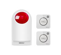 SINGCALL Remote Emergency Strobe Siren Alarm Kit Panic SOS Warning System