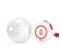 SINGCALL Wireless Caregiver Pager Smart Call System 1 SOS Call Buttons/Transmitters 1 Receivers Nurse Calling Alert Patient Help System for Home/Personal Attention Pager 500+Feet Plugin Receiver