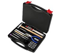 Singcci Professional Watch Repair Tool Kit: 12-Piece Watchmaker'S Black Rubber Tool Case, Suitable for Battery Replacement, Bracelet Disassembly, Strap Resizing, and Opening Watches