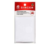 SINGER 00097 Iron-On Mending Fabric, Fabric Patch for Mending ClothesWhite, White