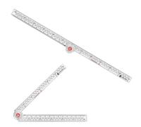 SINGER 12-Inch Folding Ruler with Precision Marking & Zero-Centering for Sewing, Quilting, Crafting & Patternmaking - Clear Plastic Ruler - 6.89 Inches