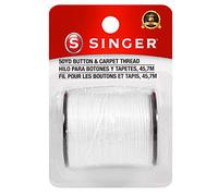 SINGER 67100 Button & Carpet Sewing Thread, 50-Yards, White, 3.80 x 1.50 x 2.50