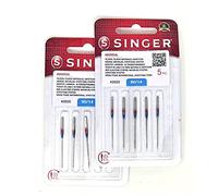 Singer 804R 2020 90/14 Cotton Knitting Needles 2 Pack Kit for Sewing Machines 130/705 H