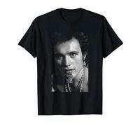 Singer Adam Ant Rose Portrait by Allan Ballard T-Shirt, Men, Black, Medium