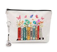 Singer Album Cosmetic Bag with Personalized Keychain, Lyric Album Inspired Fans, Small Fresh Lovely Music Lover Wallet, Portable Travel Makeup Tote Gifts, Multifunctional Storage Bags for Women Girls