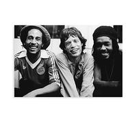 Singer Bob Marley Mick Jagger Peter Tosh Poster Canvas Poster Wall Art Decor Print Picture Paintings for Living Room Bedroom Decoration Unframe-style 12x18inch(30x45cm)