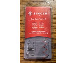 SINGER Clear Open Toe Foot Brand New Genuine - 250059613
