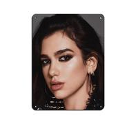 Singer Dua Lipa Poster Album Cover Poster (6) Retro Poster Metal Tin Sign Chic Art Retro Iron Painting Bar People Cave Cafe Family Garage Poster Wall Decoration 12x16inch(30x40cm)
