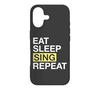 Singer Eat Sleep Sing Repeat Singing Lover Case for iPhone 17