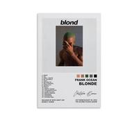 Singer Frank Ocean Album Cover Music Poster Blond Soul R&B Vintage Artwork Music Posters for Room Aesthetic Canvas Wall Art Bedroom Decor16x24inch(40x60cm)