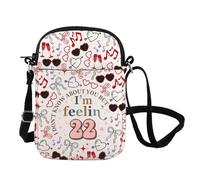 Singer Inspire Gift I'm Feeling 22 Crossbody Bag 22nd Birthday Gift Singer Fan Merch Funny Lyrical Quote Gift, Feelin 22 Cb