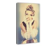 Singer Kylie Minogue 1 Poster Canvas Poster Wall Art Decor Print Picture Paintings for Living Room Bedroom Decoration Frame-style 08x12inch(20x30cm)