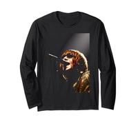 Singer Liam Gallagher Oasis Live in Cardiff 2005 Long Sleeve T-Shirt