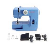 SINGER M1000 Mending Machine | Compact, Lightweight & Portable With 32 Stitch Applications & LED Light | Great for Light to Medium Weight Fabrics & Repairs - Blue